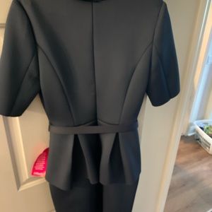 Beautiful Peplum Dress/Dress Suit/Navy